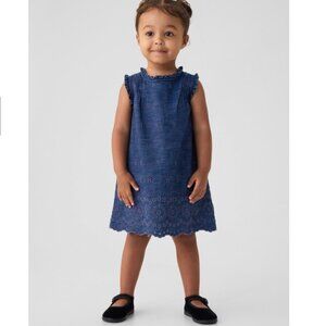 Gap × DÔEN Baby Eyelet Denim Dress
